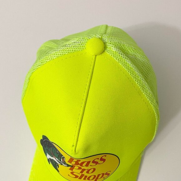 Bass Pro Shops Adjustable SnapBack Mesh Fishing Hat Cap Neon - Picture 15 of 16